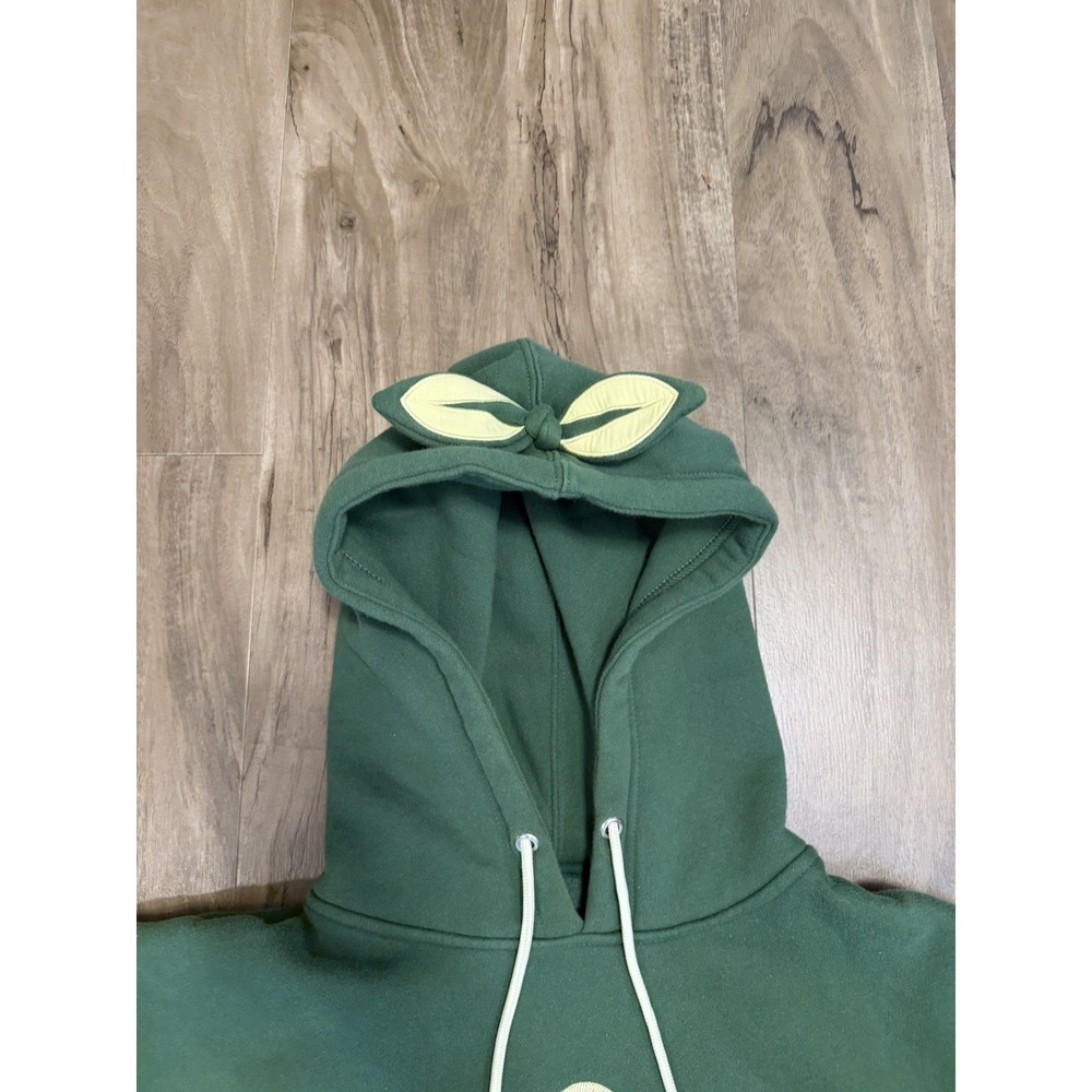 Sykkuno Hoodie Mens M Leaf Green Star Graphic Pullover Sweatshirt Heavyweight - Picture 7 of 12